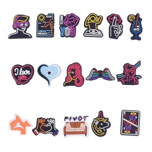 black cute cartoon pvc shoe charms shoes buckles action figure fit bracelets croc jibz accessories wristband boys girls gift hat decoration, White;pink
black cute cartoon pvc shoe charms shoes buckles action figure fit bracelets croc jibz accessories wristband boys girls gift hat decoration, White;pink