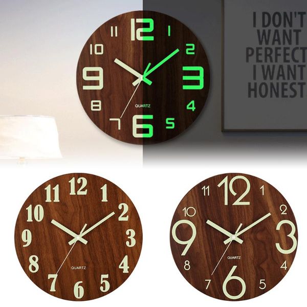wall clocks nordic clock wood silent light in dark night digital number luminous ornaments with xmas gift
wall clocks nordic clock wood silent light in dark night digital number luminous ornaments with xmas gift