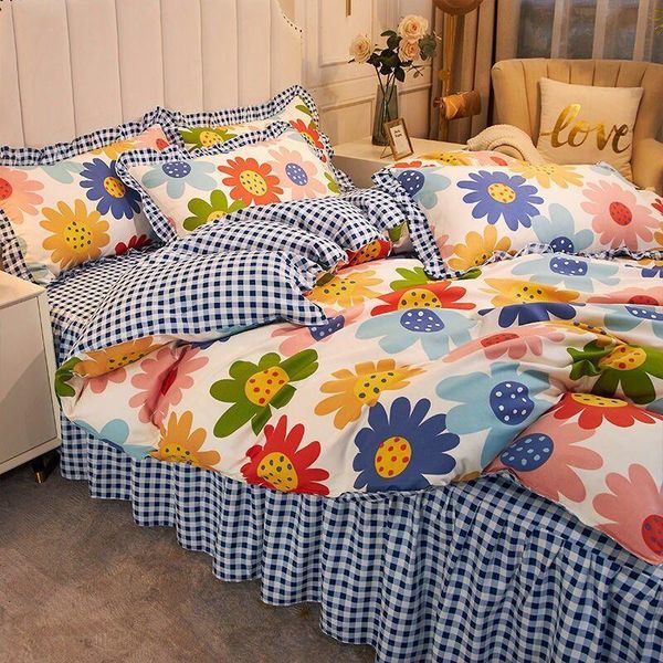 bedding sets 2021 girls room pink bed skir spring printed duvet cover set for home 4 pcs
bedding sets 2021 girls room pink bed skir spring printed duvet cover set for home 4 pcs