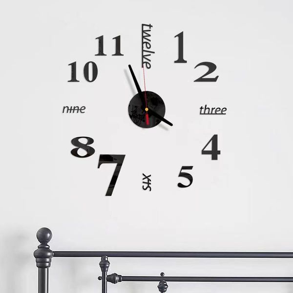 wall clocks acrylic creative personality clock 3d stickers home decoration modern design large fashion watch
wall clocks acrylic creative personality clock 3d stickers home decoration modern design large fashion watch
