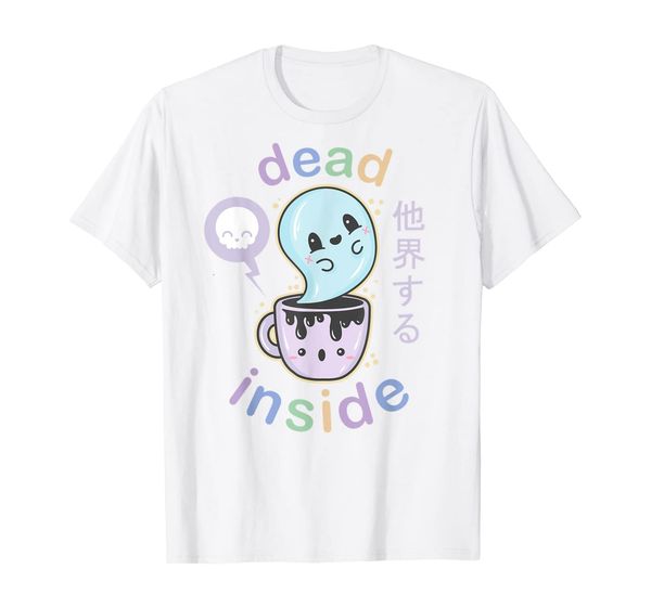 pastel goth dead inside coffee t shirt - creepy kawaii gift, White;black
pastel goth dead inside coffee t shirt - creepy kawaii gift, White;black