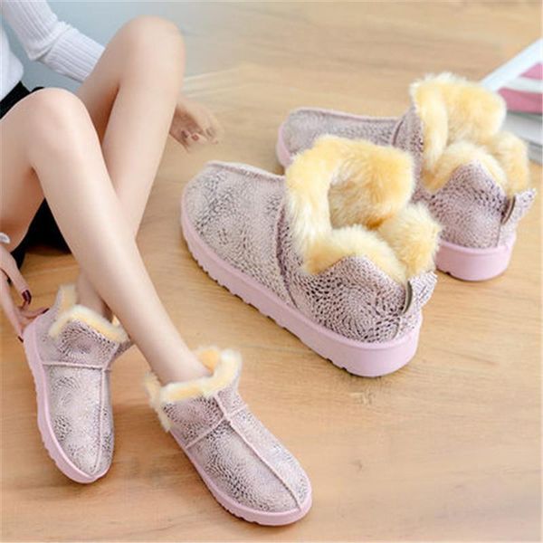 boots women warm thick velvet snow faux suede booties with fur fashion female ankle winter platform cotton shoes, Black
boots women warm thick velvet snow faux suede booties with fur fashion female ankle winter platform cotton shoes, Black