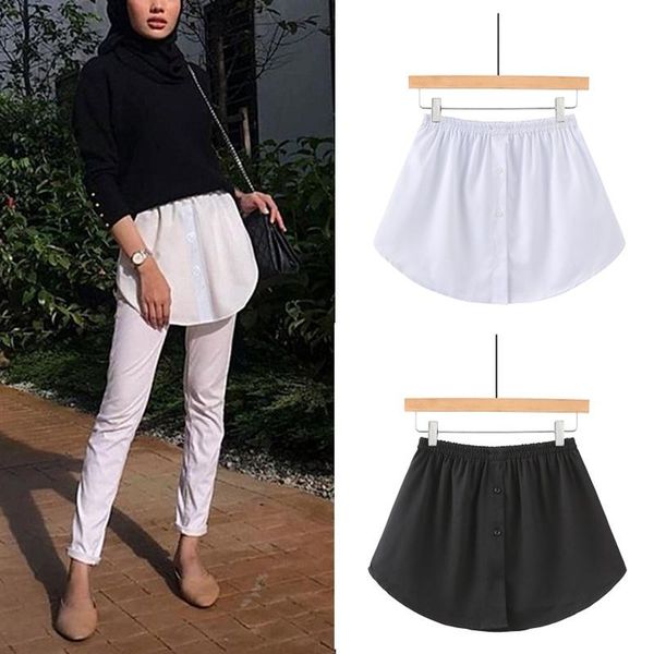 skirts women button fake shirt tail blouse hem skirt sweater extender a-line half extended, Black
skirts women button fake shirt tail blouse hem skirt sweater extender a-line half extended, Black