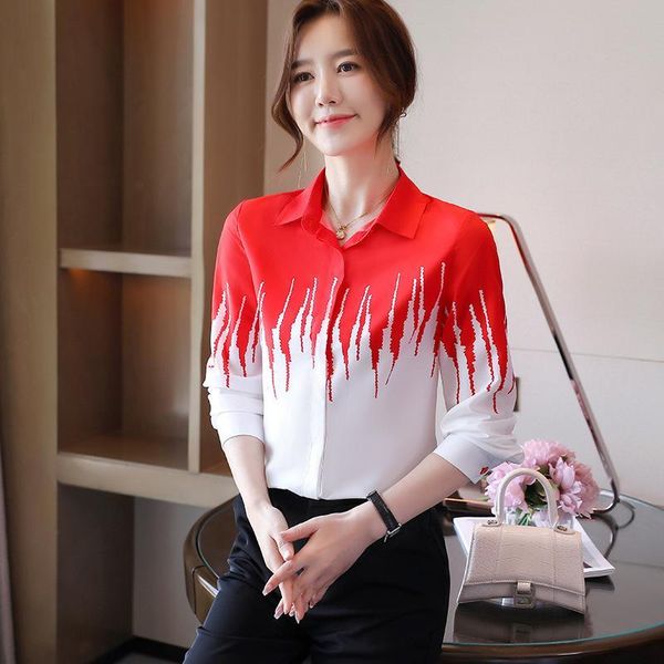 women's blouses & shirts shirt long sleeve autumn fashion black and white contrast chiffon professional 0ytm
women's blouses & shirts shirt long sleeve autumn fashion black and white contrast chiffon professional 0ytm