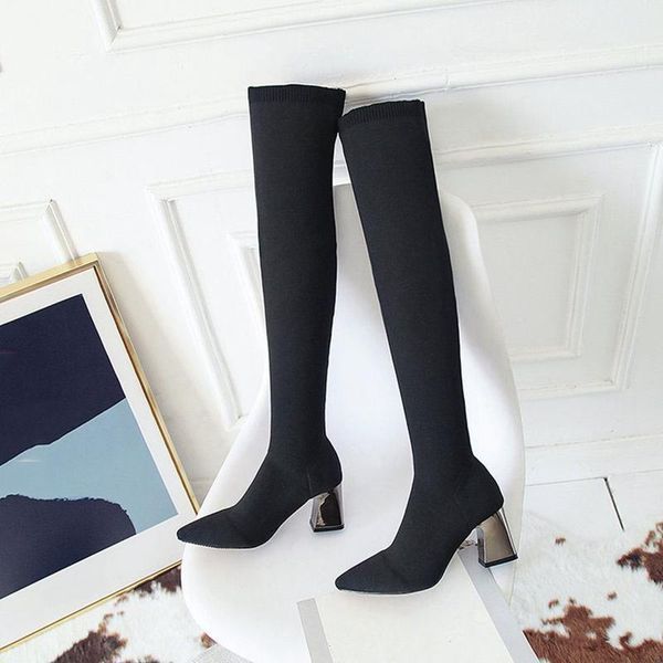 boots 2021 women knitted over the knee winter square heels solid pumps ladies keep warm shoes female elegant footwear, Black
boots 2021 women knitted over the knee winter square heels solid pumps ladies keep warm shoes female elegant footwear, Black