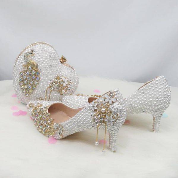 dress shoes baoyafang white pearl women wedding with matching bags bride high thin heels pointed toe peacock ladies party shoe bag set, Black
dress shoes baoyafang white pearl women wedding with matching bags bride high thin heels pointed toe peacock ladies party shoe bag set, Black
