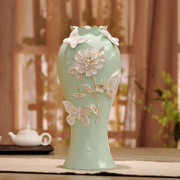 vases european porcelain carved jade butterfly ceramic vase living room decoration crafts wedding gift table
vases european porcelain carved jade butterfly ceramic vase living room decoration crafts wedding gift table
