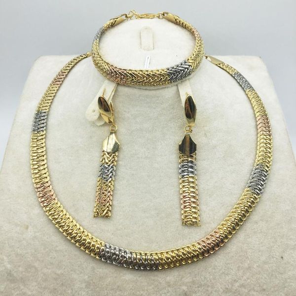earrings & necklace wholesale gold jewelry collection african brides wedding gifts women wife set, Silver
earrings & necklace wholesale gold jewelry collection african brides wedding gifts women wife set, Silver