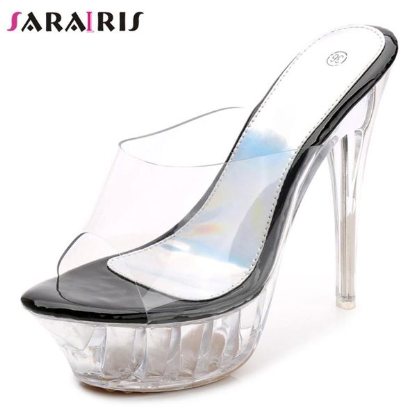 slippers sarairis lady summer high heels transparent cool platform women casual heeled shoes woman, Black
slippers sarairis lady summer high heels transparent cool platform women casual heeled shoes woman, Black