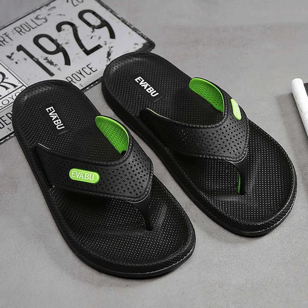 designer men's flip flops in spring and summer of 2019training sneakers, Black