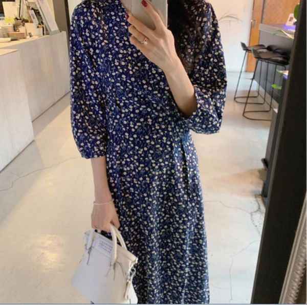 casual dresses yamdi women print dress female vintage v neck floral polka dot korean slim chiffon midi half sleeve lace up waist vestid, Black;gray
casual dresses yamdi women print dress female vintage v neck floral polka dot korean slim chiffon midi half sleeve lace up waist vestid, Black;gray
