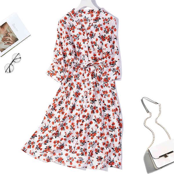 dress women's 100% pure silk white red floral long dress 3/4 sleeve split neck with belt l xl jn388, Black;gray
dress women's 100% pure silk white red floral long dress 3/4 sleeve split neck with belt l xl jn388, Black;gray