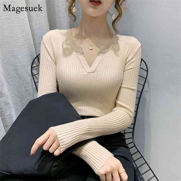 autumn slim v-neck knitted sweater women solid color vintage jumper s and pullovers winter black 12203 210512, White;black
autumn slim v-neck knitted sweater women solid color vintage jumper s and pullovers winter black 12203 210512, White;black