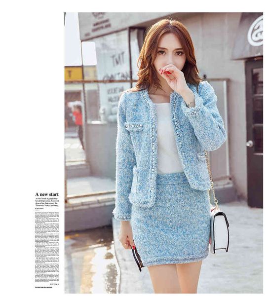 two piece dress autumn winter women's skirt suit 2 piece beaded wool tweed jacket + sets two pcs suits elegant office zvx8, White
two piece dress autumn winter women's skirt suit 2 piece beaded wool tweed jacket + sets two pcs suits elegant office zvx8, White