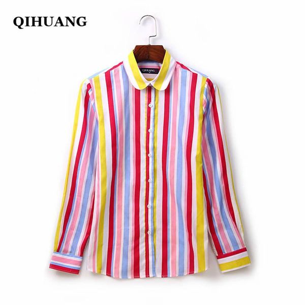 women's blouses & shirts qihuang women cotton long sleeve striped printed plus size 2021 fashion camisas mujer, White
women's blouses & shirts qihuang women cotton long sleeve striped printed plus size 2021 fashion camisas mujer, White