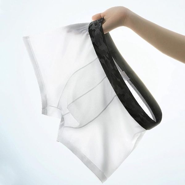 underpants transparent boxer shorts men ice silk seamless underwear men's breathable panties thin sleepwear trunk male underpant a50, Black;white
underpants transparent boxer shorts men ice silk seamless underwear men's breathable panties thin sleepwear trunk male underpant a50, Black;white