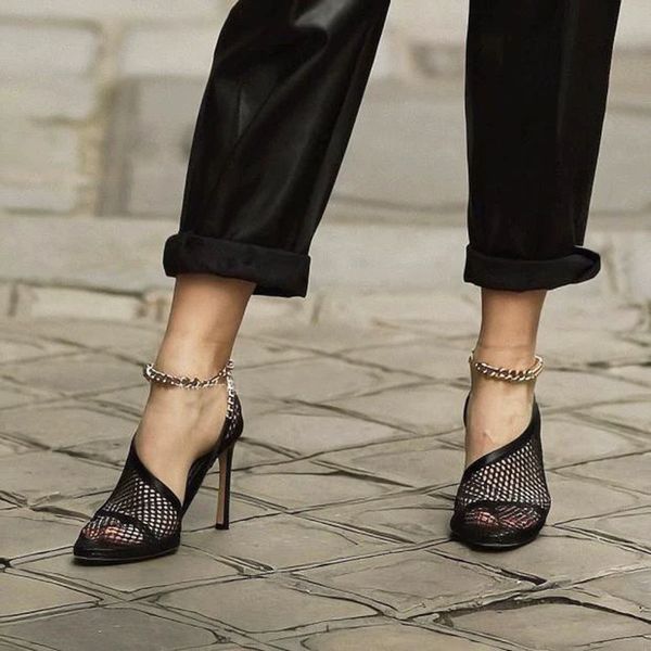 dress shoes designer lace air mesh women pumps fashion hollow out shallow chain high heels elegant summer office ladies 35-42 l8f5, Black
dress shoes designer lace air mesh women pumps fashion hollow out shallow chain high heels elegant summer office ladies 35-42 l8f5, Black