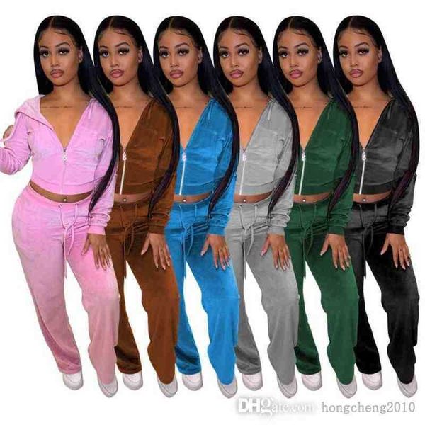 women velour tracksuits fashion straight two-piece pants outfits long sleeve zipper hoodies solid coat sweatpant jogger sets, Gray
women velour tracksuits fashion straight two-piece pants outfits long sleeve zipper hoodies solid coat sweatpant jogger sets, Gray