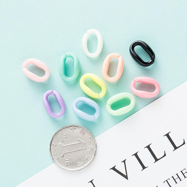 keychains 11*16mm diy keychain jewelry accessories color plastic chain acrylic o-shaped open, Silver
keychains 11*16mm diy keychain jewelry accessories color plastic chain acrylic o-shaped open, Silver
