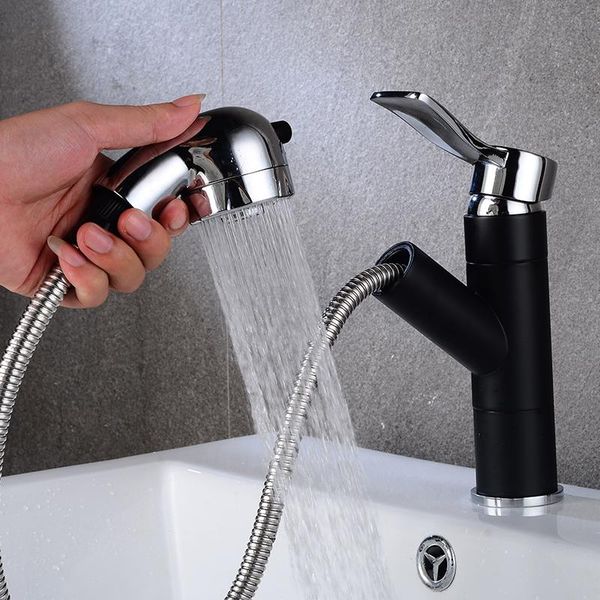bathroom sink faucets arrival pull out basin faucet chrome/black finished with shower head wash mixer
bathroom sink faucets arrival pull out basin faucet chrome/black finished with shower head wash mixer