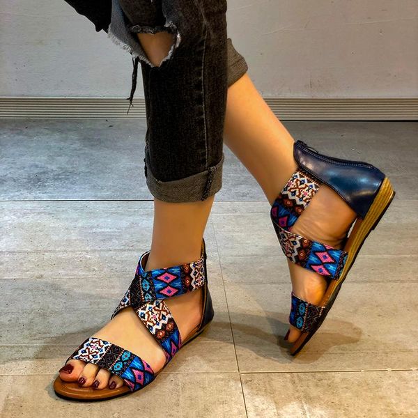 sandals roman women's sandal soft soled comfortable rear zip closed fashion multicolor open toe shoes, Black
sandals roman women's sandal soft soled comfortable rear zip closed fashion multicolor open toe shoes, Black
