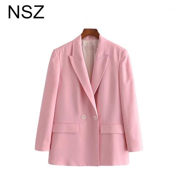 women oversized double breasted pink office blazer elegant chic ladies work business jacket formal coat outerwear workwear women's suit, White;black
women oversized double breasted pink office blazer elegant chic ladies work business jacket formal coat outerwear workwear women's suit, White;black