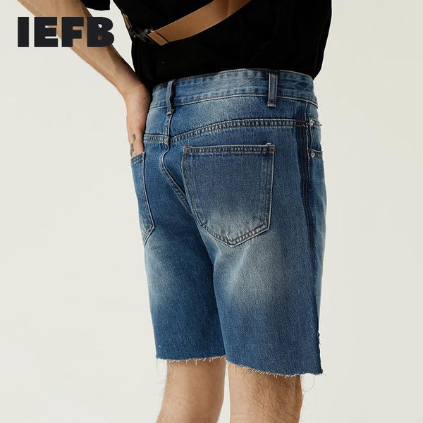 men's shorts iefb clothing contrast color patchwork jeans summer korean trend personal ink white design denim 9y8030, White;black
men's shorts iefb clothing contrast color patchwork jeans summer korean trend personal ink white design denim 9y8030, White;black