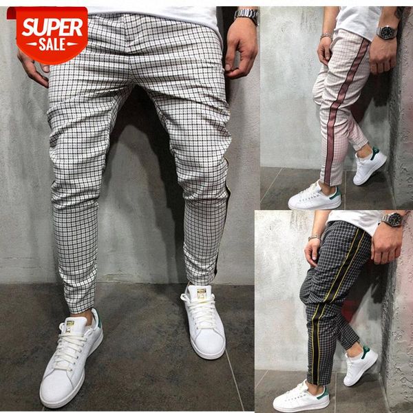 european and american men's slim personality casual sports striped side webbing trousers #x13m, Blue
european and american men's slim personality casual sports striped side webbing trousers #x13m, Blue
