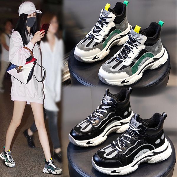 leather daddy shoes 2021 autumn and winter high women's thick bottom increased casual plush sneakers, Black;white
leather daddy shoes 2021 autumn and winter high women's thick bottom increased casual plush sneakers, Black;white