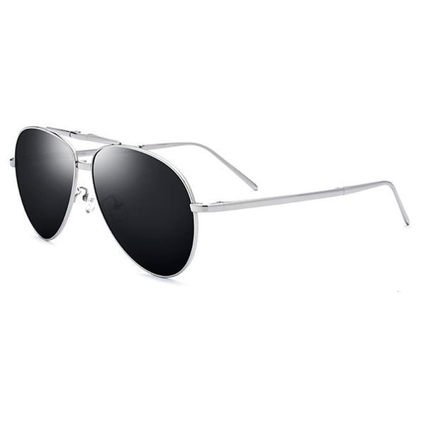sunglasses aluminum alloy men polarized uv400 sier frame black lens vintage folding glasses 71g9, White;black
sunglasses aluminum alloy men polarized uv400 sier frame black lens vintage folding glasses 71g9, White;black
