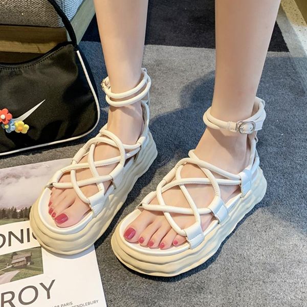 sandals gladiator platform women cross ankle straps casual shoes 2021 summer open toe trendy fashion, Black
sandals gladiator platform women cross ankle straps casual shoes 2021 summer open toe trendy fashion, Black