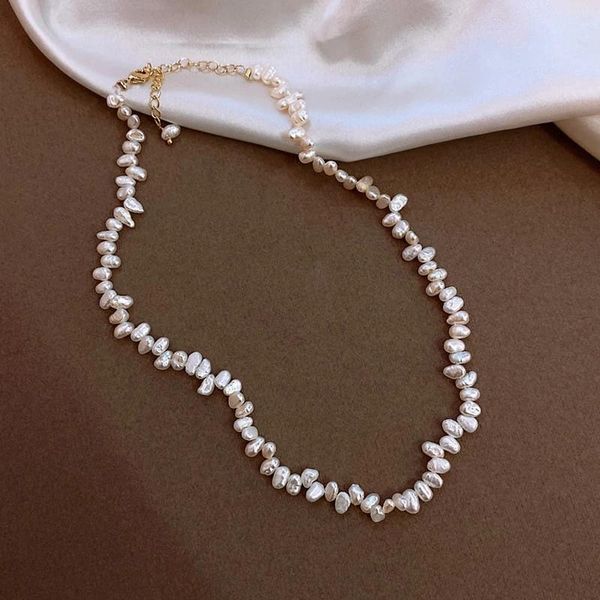 chokers lovoacc minimalist natural freshwater pearl choker necklaces for women irregular pearls beaded necklace korean wedding jewelry, Golden;silver
chokers lovoacc minimalist natural freshwater pearl choker necklaces for women irregular pearls beaded necklace korean wedding jewelry, Golden;silver