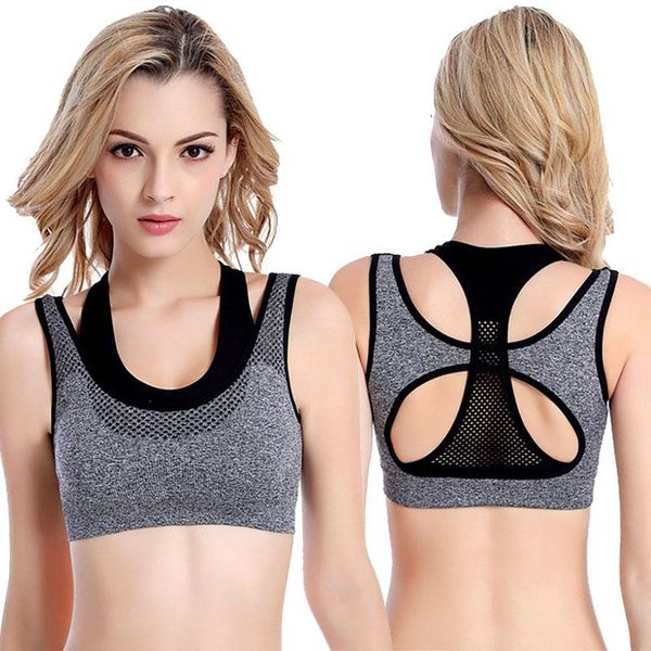 gym clothing mesh sports bra hollow out sport seamless fitness yoga bras women padded running vest shockproof push up crop 6, White;black
gym clothing mesh sports bra hollow out sport seamless fitness yoga bras women padded running vest shockproof push up crop 6, White;black