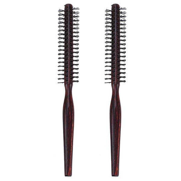 hair brushes 2pcs natural wood brush round comb household blow drying, Silver
hair brushes 2pcs natural wood brush round comb household blow drying, Silver