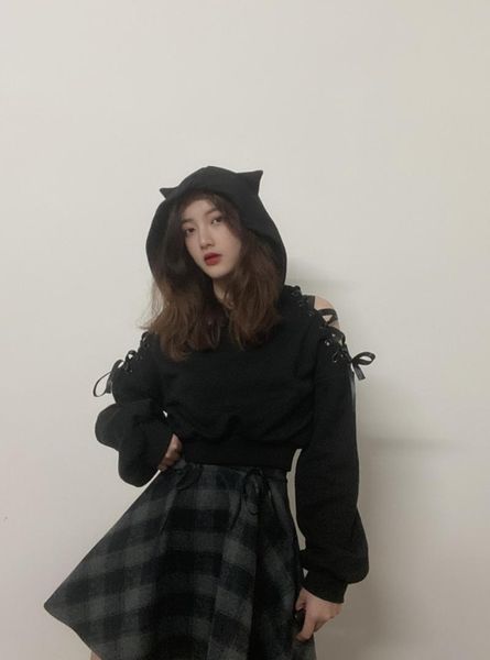 women's hoodies & sweatshirts autumn winter women punk black sweatshirt long sleeve gothic cute cat ear casual kawaii pullover
women's hoodies & sweatshirts autumn winter women punk black sweatshirt long sleeve gothic cute cat ear casual kawaii pullover