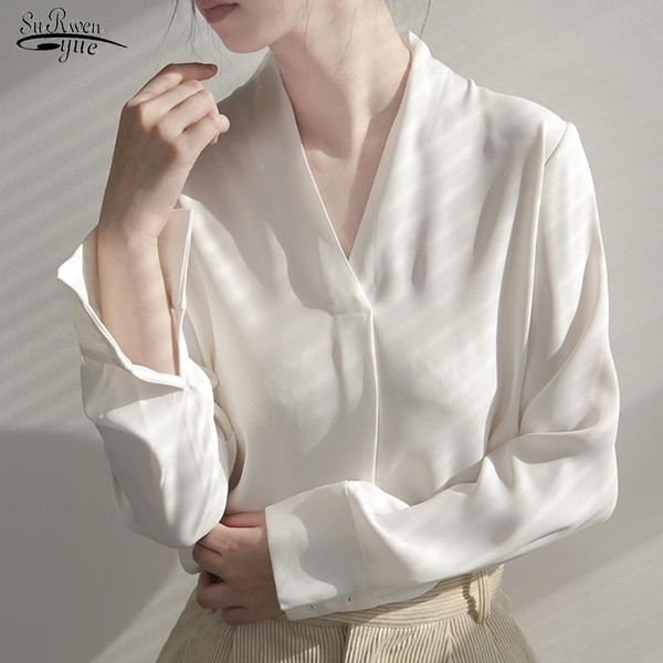 women's blouses & shirts 2021 spring autumn office lady chiffon women white blouse and long sleeve v neck vintage female clothing 1260
women's blouses & shirts 2021 spring autumn office lady chiffon women white blouse and long sleeve v neck vintage female clothing 1260
