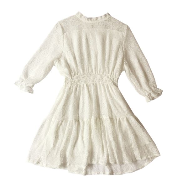 women elegant beige stand collar lace ruched elastic waist empire half sleeve short mini dress summer d2455 210514, Black;gray
women elegant beige stand collar lace ruched elastic waist empire half sleeve short mini dress summer d2455 210514, Black;gray