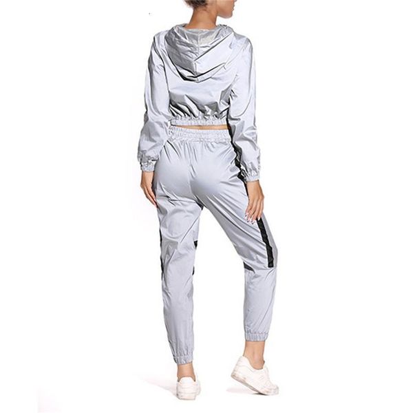 women's tracksuits 2 pcs women reflective outfits, adults long sleeve color block hooded crop + pants with drawstring e7tf, Gray
women's tracksuits 2 pcs women reflective outfits, adults long sleeve color block hooded crop + pants with drawstring e7tf, Gray