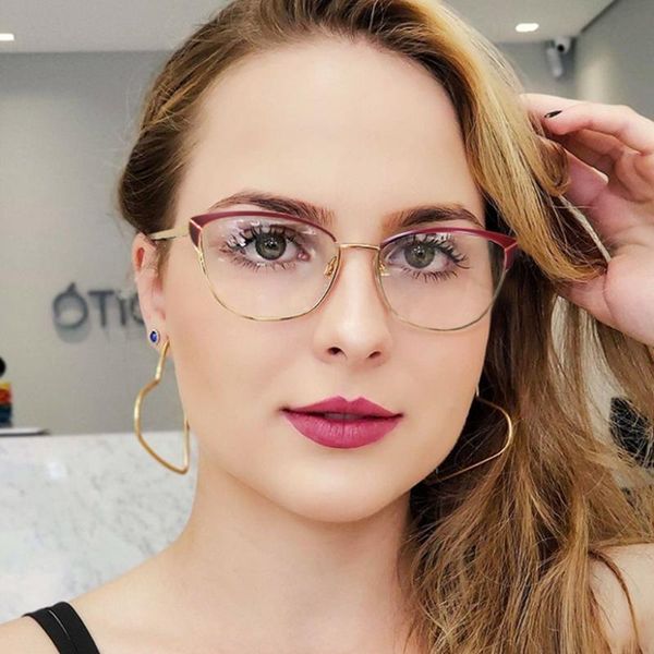 sunglasses 80075 anti-blue light ladies metal cat eye glasses frame spring legs men women optical fashion computer eyeglasses, White;black
sunglasses 80075 anti-blue light ladies metal cat eye glasses frame spring legs men women optical fashion computer eyeglasses, White;black