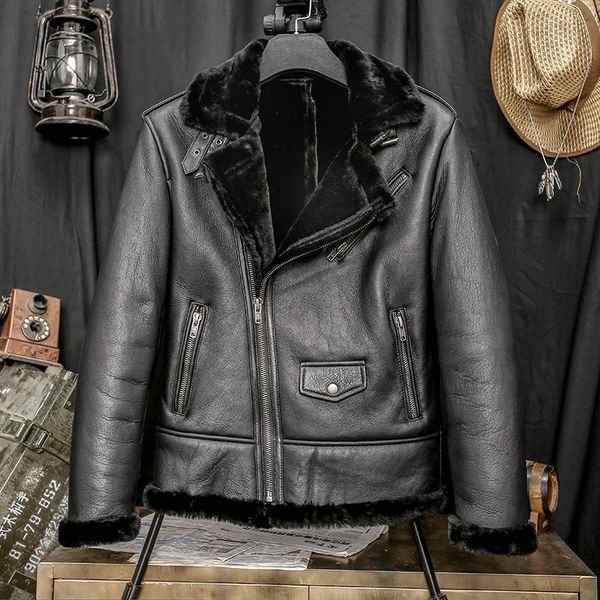 men's leather & faux 2021 black men winter warm genuine shearling coat plus size 4xl real thick sheepskin slim fit russian
men's leather & faux 2021 black men winter warm genuine shearling coat plus size 4xl real thick sheepskin slim fit russian