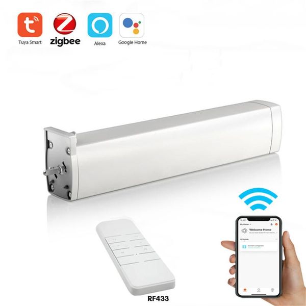 tuya smart zigbee curtain motor auto motorized track timing rf433/voice/tuya app remote control,for alexa google home control
tuya smart zigbee curtain motor auto motorized track timing rf433/voice/tuya app remote control,for alexa google home control