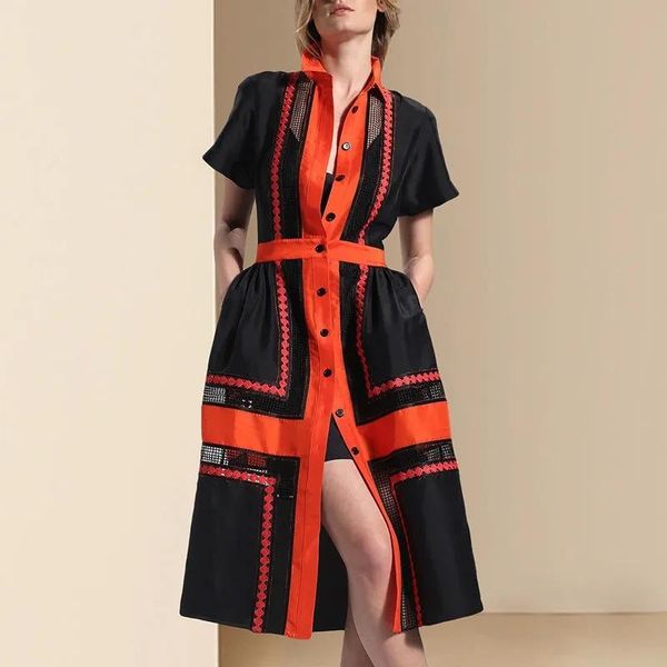 summer women color contrast spliced patchwork coats blazer short sleeve outwear woman hollow out sun dresses long coat sy126 women's ja, Black;brown
summer women color contrast spliced patchwork coats blazer short sleeve outwear woman hollow out sun dresses long coat sy126 women's ja, Black;brown