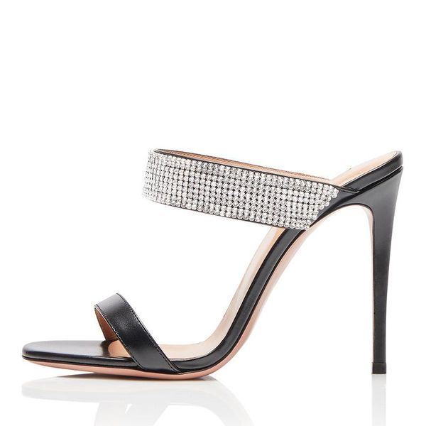 summer simple comfortable transparent with rhinestone thin heel 12 cm high sandal women cool slippers large size, Black
summer simple comfortable transparent with rhinestone thin heel 12 cm high sandal women cool slippers large size, Black