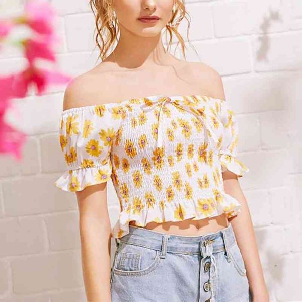 fashion floral printed women tank off shoulder short sleeve stretchstreetwear lady crop w262 210526, White
fashion floral printed women tank off shoulder short sleeve stretchstreetwear lady crop w262 210526, White
