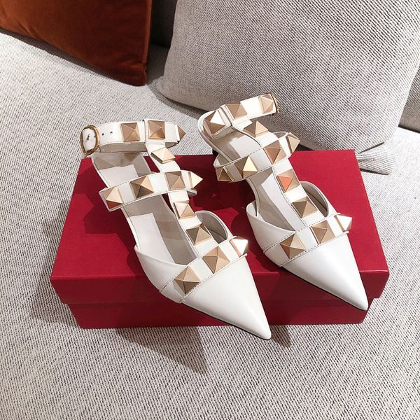 2021 women real leather stud slippers with heels t-strap sandal spring summer high heels rivets colors slippers ladies party shoes, Black
2021 women real leather stud slippers with heels t-strap sandal spring summer high heels rivets colors slippers ladies party shoes, Black