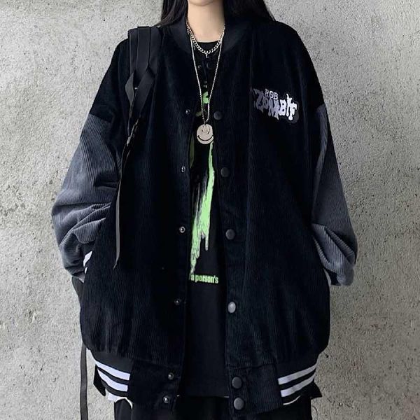women's jackets black jacket baseball bomber female men corduroy women clothing harajuku plus size streetwear outerwear goth japanese, Black;brown
women's jackets black jacket baseball bomber female men corduroy women clothing harajuku plus size streetwear outerwear goth japanese, Black;brown