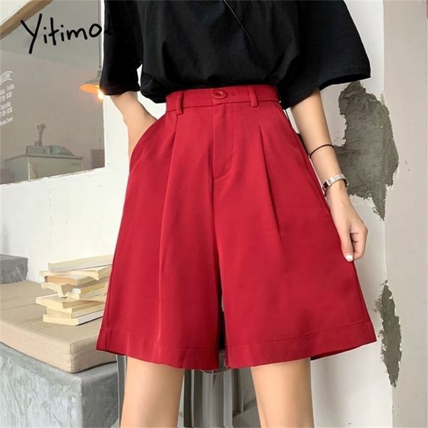 red shorts women loose high waist wide leg solid harajuku plus size straight summer korean fashion black shorts elastic waist 210331, White;black
red shorts women loose high waist wide leg solid harajuku plus size straight summer korean fashion black shorts elastic waist 210331, White;black