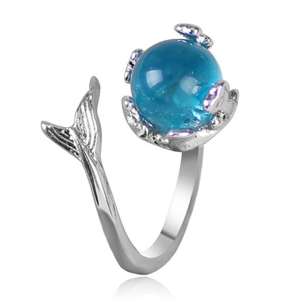 wedding rings bohemian fashion female ring fish tail inlaid blue rhinestone opening adjustable temperament girl birthday jewelry gift, Slivery;golden
wedding rings bohemian fashion female ring fish tail inlaid blue rhinestone opening adjustable temperament girl birthday jewelry gift, Slivery;golden