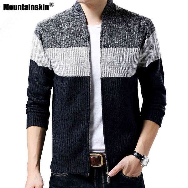 mountainskin 2021 new winter brand clothing men's jackets thick cardigan coats male patchwork stripe knitted zipper coat sa581 y1122, Black;brown
mountainskin 2021 new winter brand clothing men's jackets thick cardigan coats male patchwork stripe knitted zipper coat sa581 y1122, Black;brown