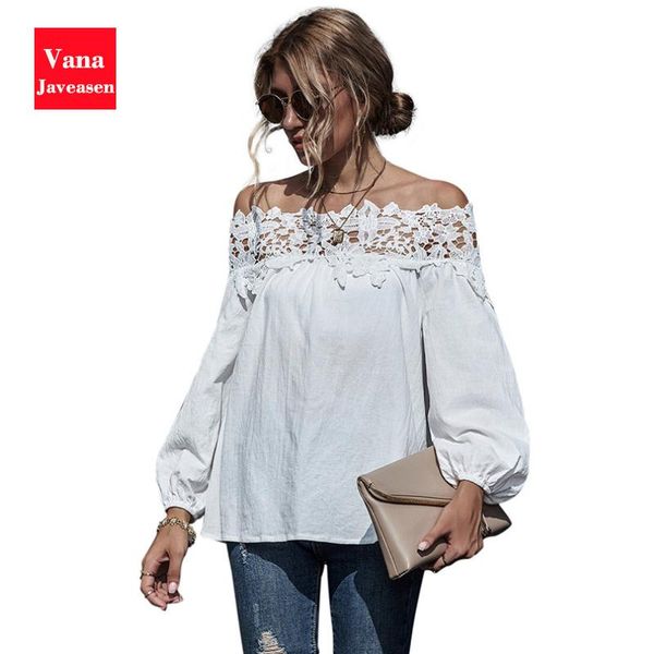 embroidered slash neck blouse women shirt full-sleeved streetwear t shirts off shoulder lace blouses autumn women's &, White
embroidered slash neck blouse women shirt full-sleeved streetwear t shirts off shoulder lace blouses autumn women's &, White